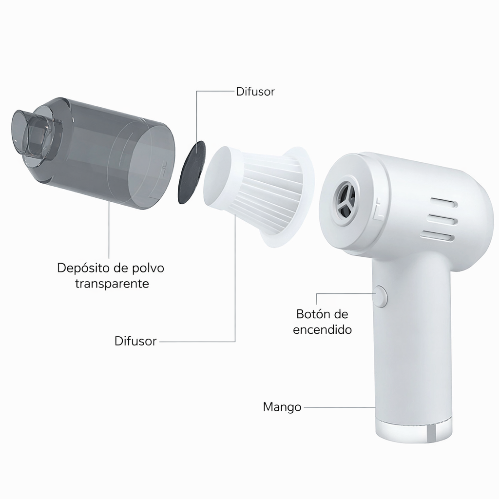 MINI ASPIRADORA RECARGABLE